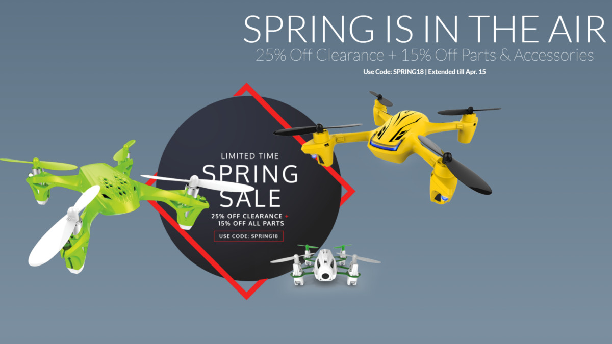 Hubsan drones spring sale Drone Rush